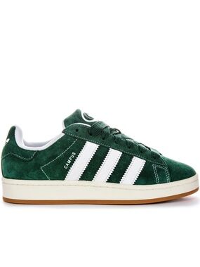 Dark Green Suede Adidas Campus Sneaker